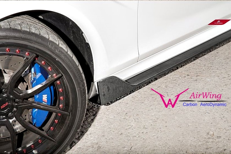 BMW F12 F13 M6- E style carbon side skirt splitter 07